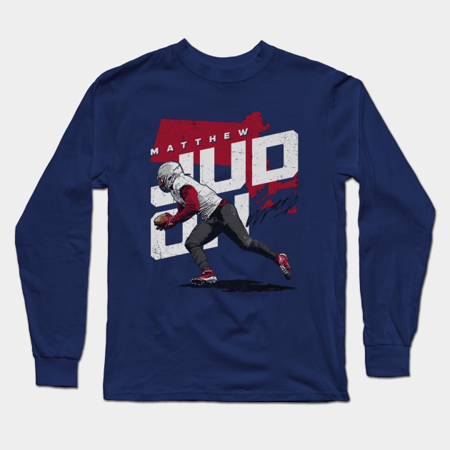 Matt Judon New England Player Map Long Sleeve T-Shirt by MASTER_SHAOLIN